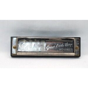 Vintage Hohner Pocket Pal Harmonica GLH Great Little Harp 10-Hole